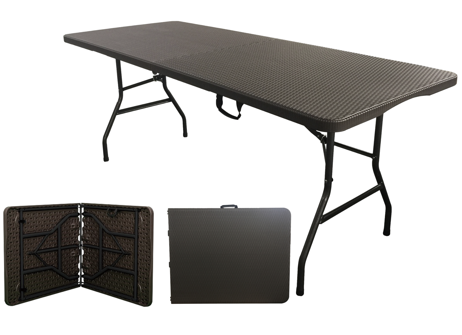 ZEJO ZJ-RZ180 rattan top folding table outdoor furniture