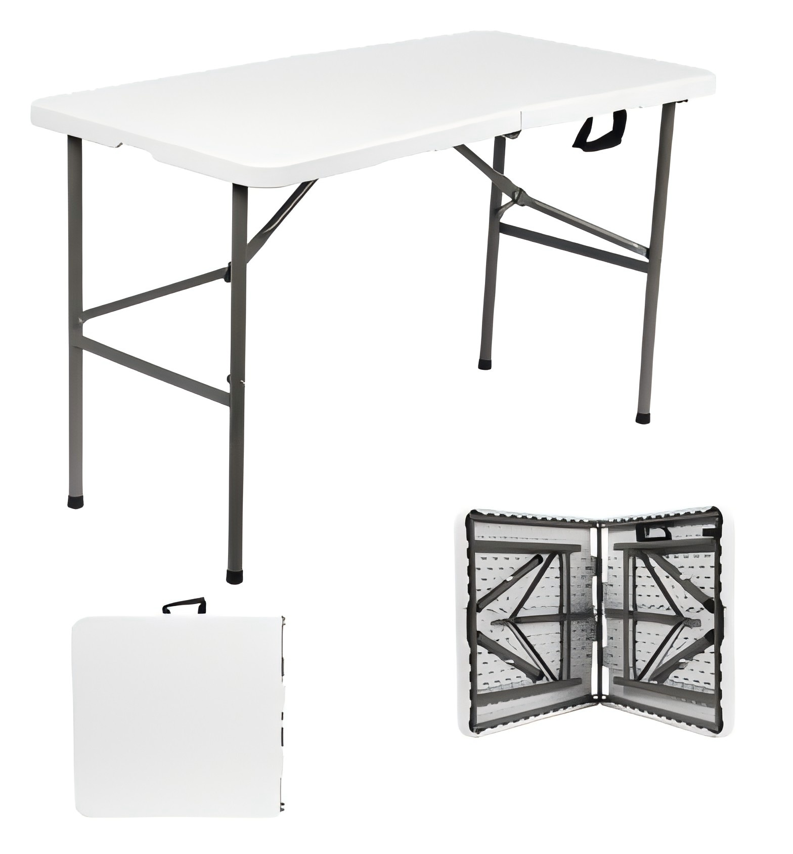 ZEJO ZJ-Z122A-2folding in half table HDPE tabletop outdoor furniture