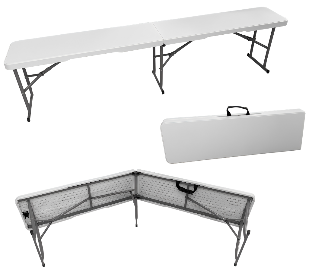 ZEJO ZD180 folding in half bench outdoor furniture